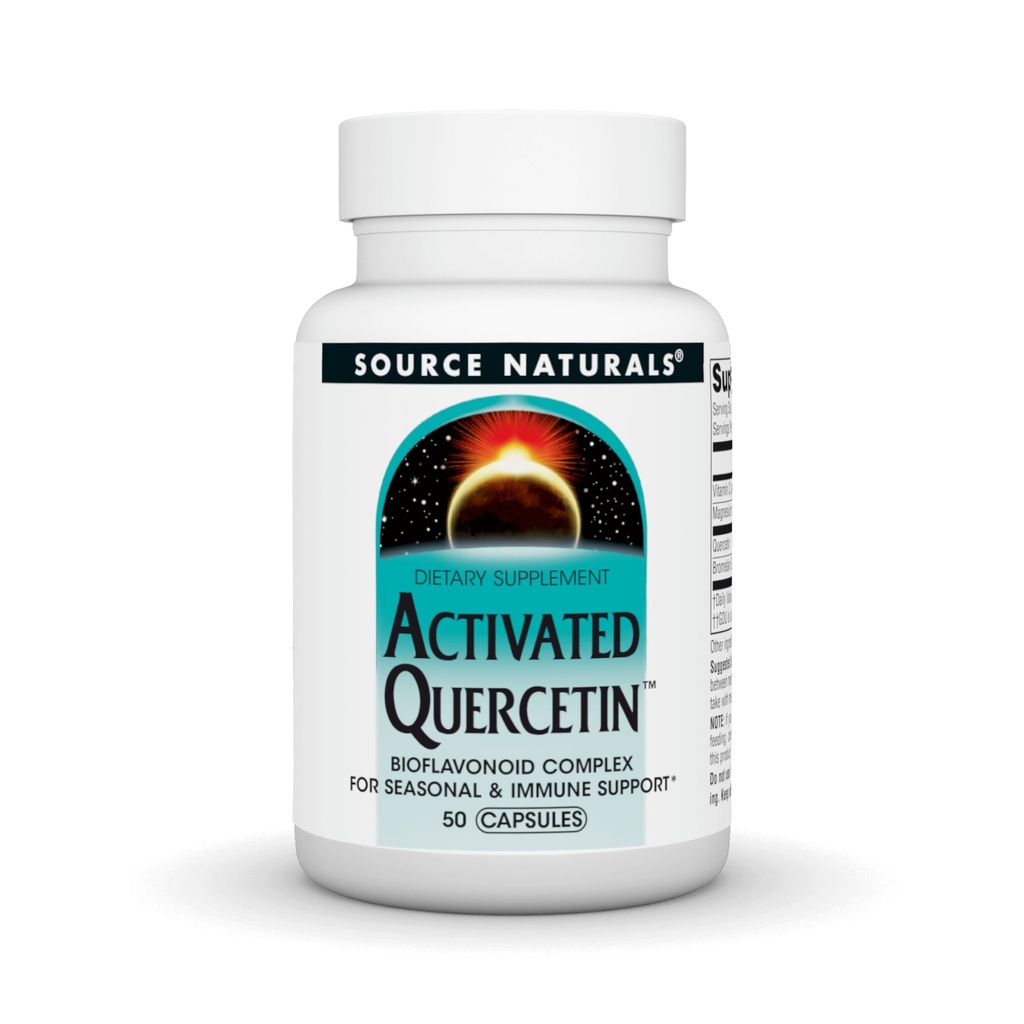 Source Naturals 활성 Quercetin, Bioflavanoid Complex, 계절 및 면역 지원 - 50 캡슐