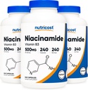 Nutricost Niacinamide (비타민 B3) 500mg, 240 캡슐 (3 병)