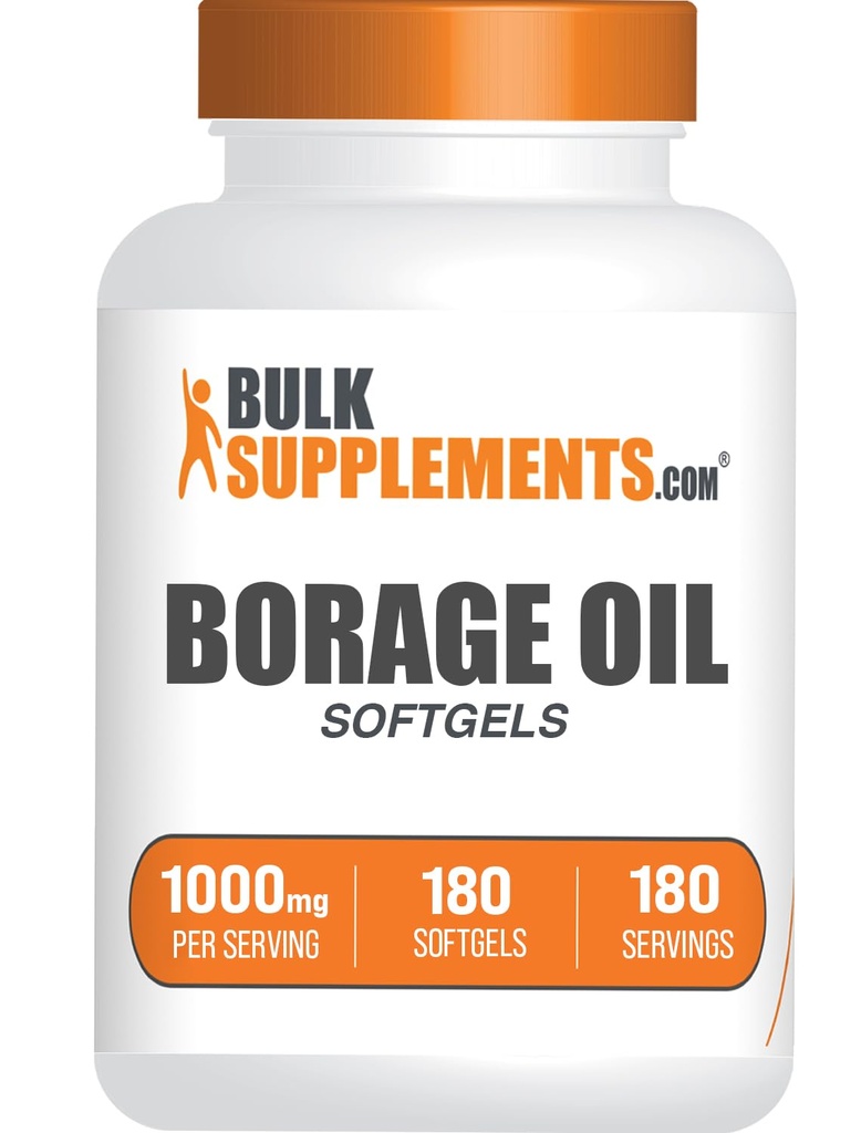 BulkSupplements.com 붕대 기름 Softgels - 감마 Linolenic 산 보충교재, 붕대 기름 보충교재, 붕대 기름 1000mg - 글루텐 자유로운, 서빙 당 1개의 Softgel, 180 조사 (1의 포장)