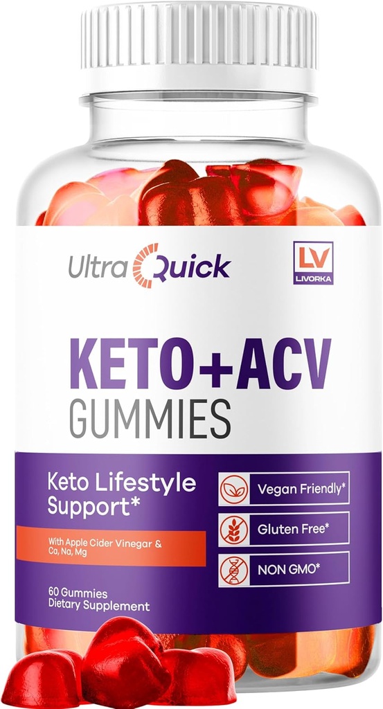 LIVORKA Ultra Quick Keto ACV Gummies - 매우 빠른 Gummies, UltraQuick Keto Plus ACV Gummies, Ultra Quick Keto ACV Gummies 지원, UltraQuick Keto ACV Gummies, UltraQuick, 1 개월 동안 60 Gummies