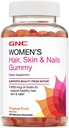 GNC Women's Hair, Skin & Nails Gummy - Tropical Fruit, 150 Gummies, 강한 건강한 모발, 피부 및 손톱을위한 Biotin 포함