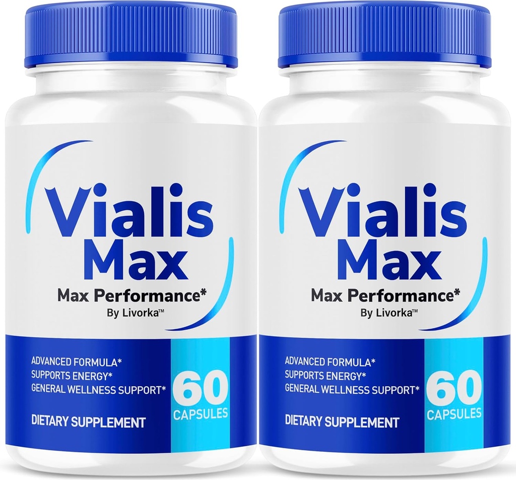 (2 팩) 남자를 위한 Vialis 최대 알약 - 빠른 임시 에너지, 내구시간 및 성과를 위한 공식 Vialis 최대 우수한 남성 지원 공식, VialisMax 캡슐 진보된 공식, 2 달을 위한 120의 캡슐