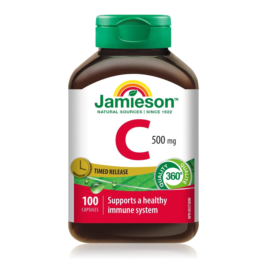 Jamieson 비타민 C 500 mg Timed 방출 캡슐