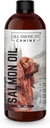 야생 잡은 연어 오일 | Optimal Source Omega 3 Fish Oil Liquid Food Supplement for Dogs Skin, Coat, Joint, Immune Health, 16 fl oz
