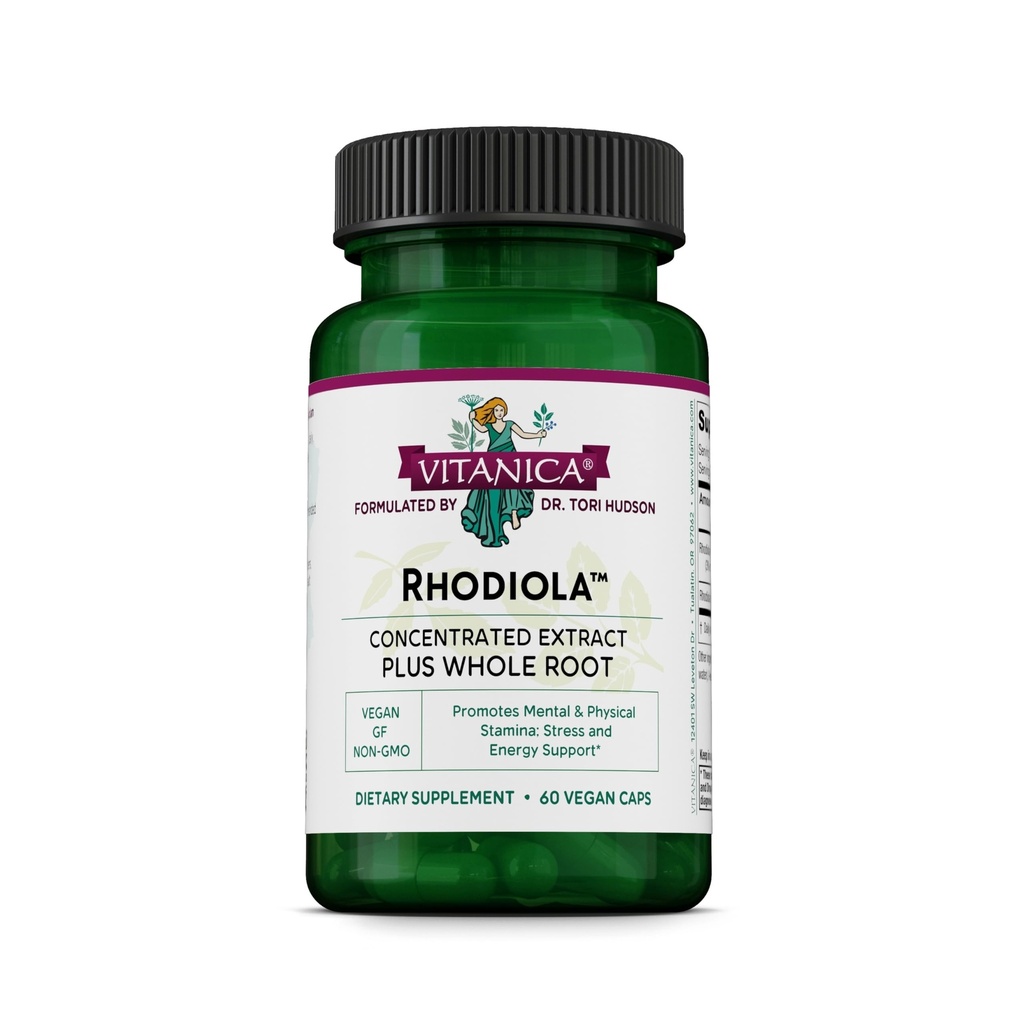 Vitanica Rhodiola Rosea 뿌리 추출물 200mg의 Dr. 공식화한, 3% Rosavins & 1% Salidroside, Rhodiola 뿌리 85mg의 채식주의자, 60의 캡슐