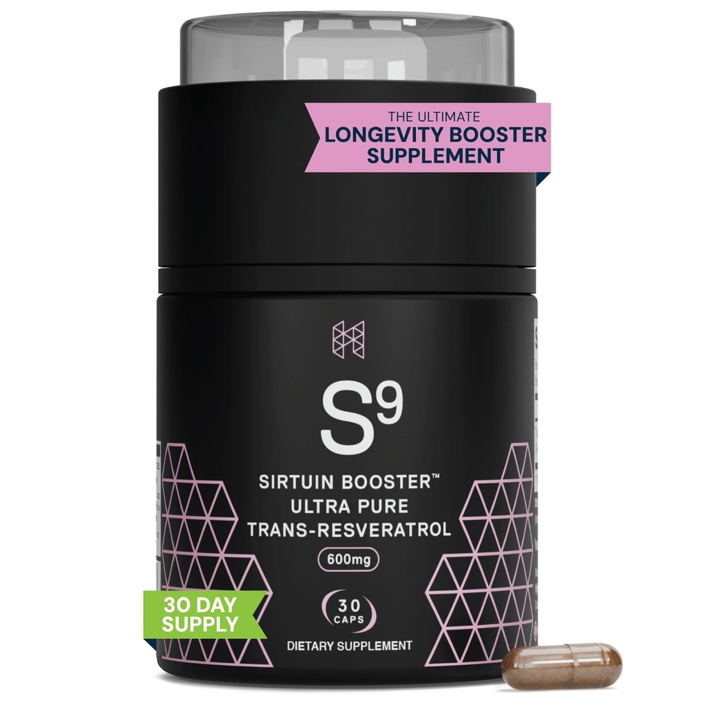 HPN Nutraceuticals SIRTUIN, 98% 매우 순수한 Trans-Resveratrol 추출물, Sirtuin 활성제, 98% Trans-Resveratrol 추출물의 600 mg, 30의 캡슐