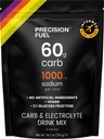 정밀 연료 PF 60 Carb & Hydrolyte 음료 믹스 분말 & 에너지 - 지구력 스포츠 영양, 채식주의자, Hypotonic - 60g Carb, 리터 당 1000mg 나트륨 - 밀드 감귤류 맛