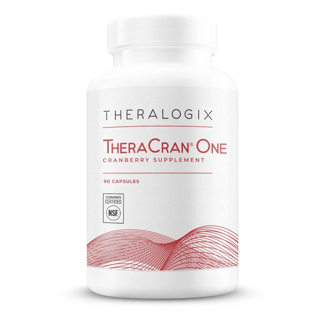 Theralogix TheraCran One Cranberry 캡슐 - 90 일 공급 - 남성 및 여성을위한 보충 - Urinary Tract Health * 지원 - 캡슐 당 36mg 수용성 PACs - NSF 인증, 90 개 (팩 1)