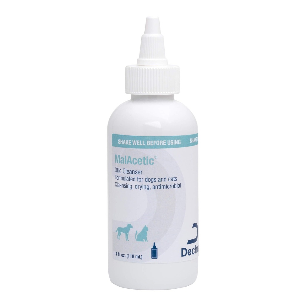 개와 고양이를위한 Dechra Malacetic Otic Cleanser, 4 fl oz