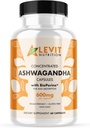 유기 Ashwagandha 600mg - 60 카운트 (2 개월 공급) - Vegan - 향상된 흡수를위한 BioPerine - 스트레스, 무드 및 웰빙 지원