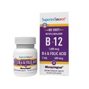 우수한 근원 탄 비타민 B-12 Methylcobalamin 1000 mcg, B-6 & Folic 산 400 mcg - 지원 뇌 & 심장 건강 - 원조 자연적인 에너지 수준 - 60 이하 언어적인 용해 정제
