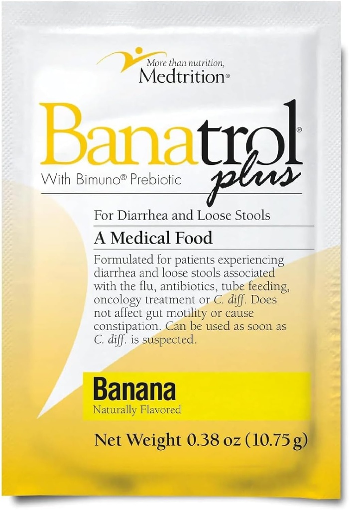 Banatrol Prebiotics를 가진 자연적인 반대로 Diarrheal, IBS를 위한 기복, 치료 Diarrhea, 임상적으로 지원되는 의학 음식, Non-Constipating (Banana)