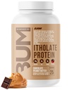 RAW Whey Isolate Protein Powder, Chocolate Peanut Butter (CBUM Itholate) - 100 % 근육 성장 및 회복을위한 잔디 볶음 스포츠 영양 분말 - 저지방, 낮은 캐비넷, 자연적으로 맛 - 25 서빙