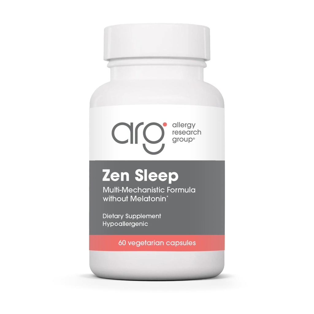 알레르기 연구 그룹 Zen Sleep - P5P, 5-HTP 및 비타민 B6, Calm, Restful REM을위한 자연 보조 - 60 채식 캡슐이있는 성인을위한 GABA L-Theanine 수면 보충