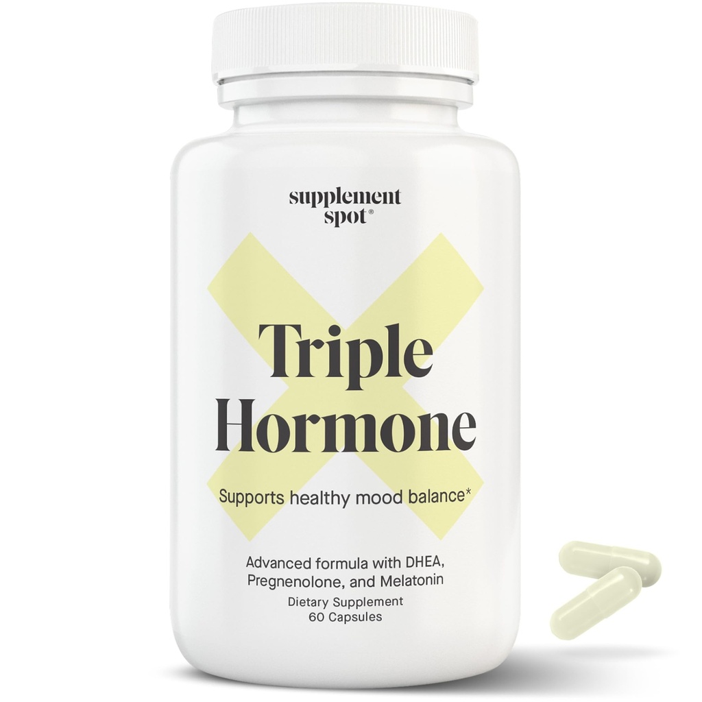 자연적인 계류 균형 보충교재 w/Melatonin, DHEA & Pregnenolone - 남자 & 여자 (60의 캡슐)에 있는 에너지 증가에 공식화하는