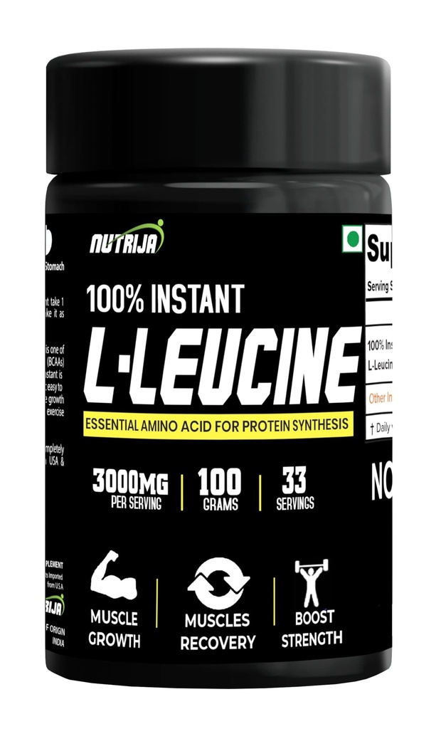 즉시 L-Leucine 분말 -100% 순수한 & USP 급료 | 더 빠른, 급속한 흡수, 더 나은 생물 분해성 | 근육 성장 & 회복