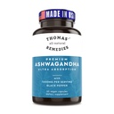 Thomas의 모든 자연적인 Remedies 유기 Ashwagandha 긴장 지원 보충교재, 계류 & 에너지 지원, 순수한 Ashwagandha 1000mg, 까만 고추를 가진 매우 흡수, 채식주의자, 충전물 없음