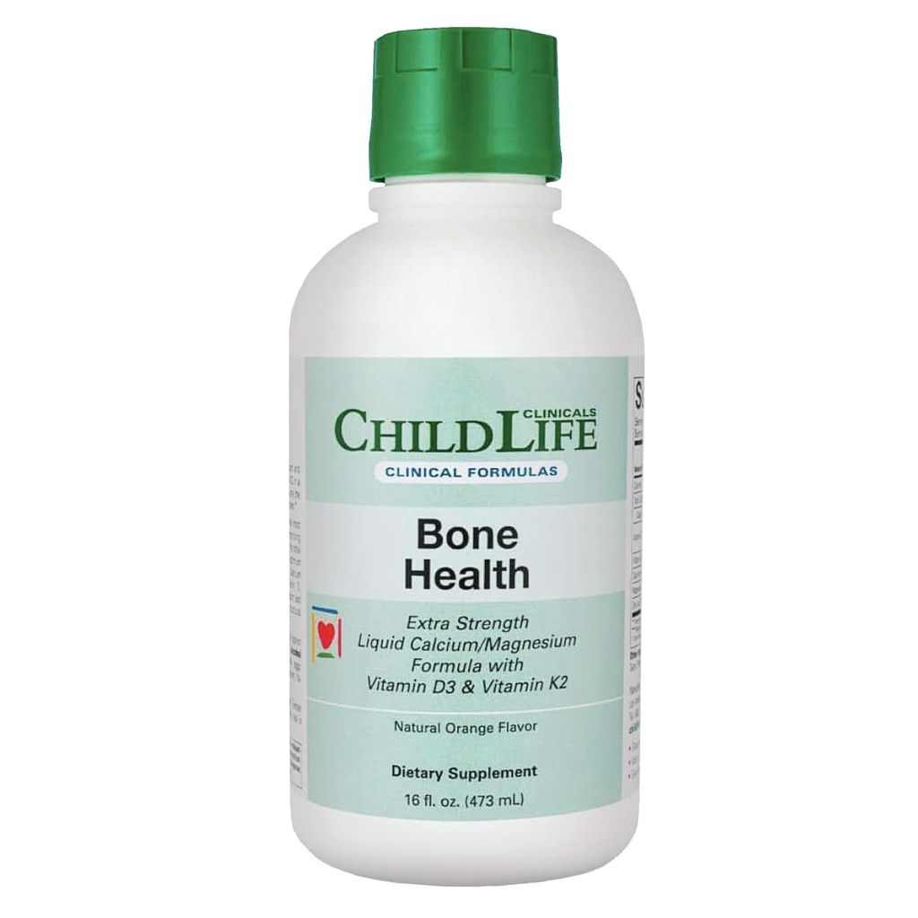 CHILDLIFE ESSENTIALS 임상 뼈 건강 - 아기 액체 칼슘, 어린이 칼슘 액체 w / 마그네슘, 아연, 비타민 D3, 아기 6 개월 & 업, 유아, 어린이 - 오렌지 맛, 16 fl oz (1 팩)