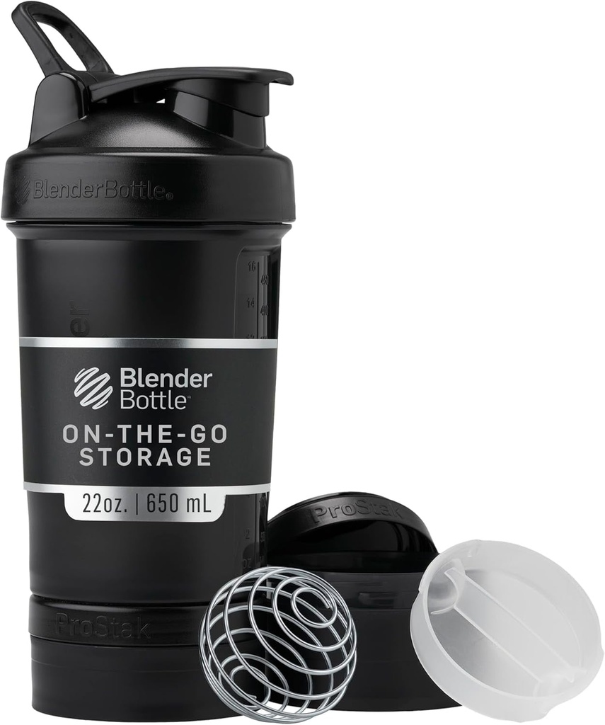 단백질 분말, 고전적인 V2 ProStak 체계, 22 Ounce, Midnight 검정을 위한 알약 조직 그리고 저장을 가진 BlenderBottle 셰이커 병