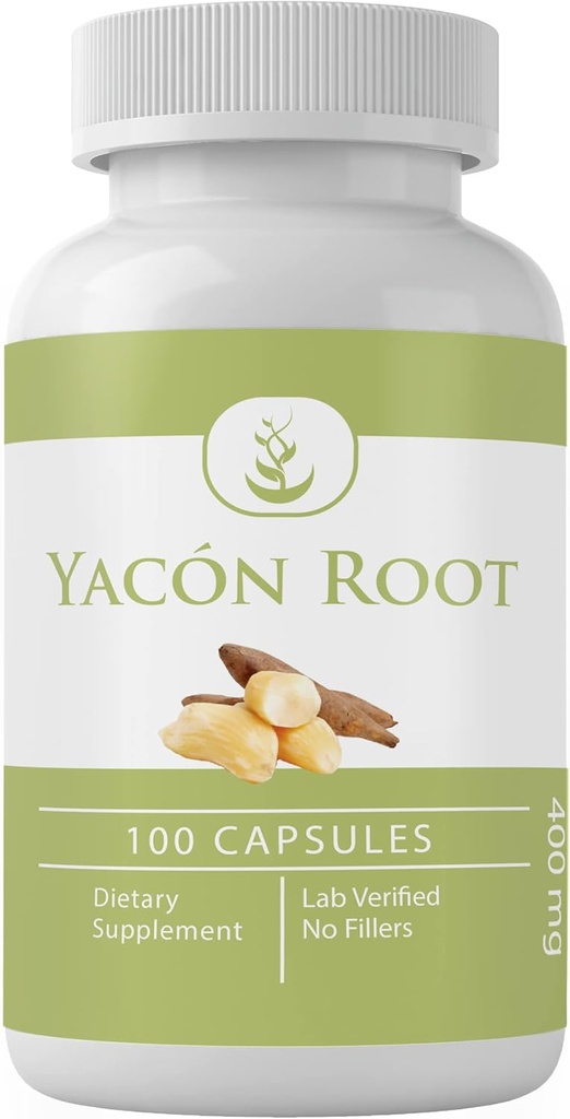 PURE ORIGINAL INGREDIENTS Yacon 뿌리, (100 캡슐) 항상 순수, 첨가제 또는 필러 없음, 실험실 검증