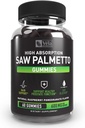 Saw Palmetto Gummies Complex for Men and Women | 머리 성장 보충교재 | 우린 기능 지원 | DHT 차단제 | 60 Gummies