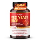 CoQ10, Omega 3 Niacin, 비타민 D3, Immune 시스템 지원을위한 Ultra Red Yeast 쌀 - 미국 제작 및 테스트 (150 개)