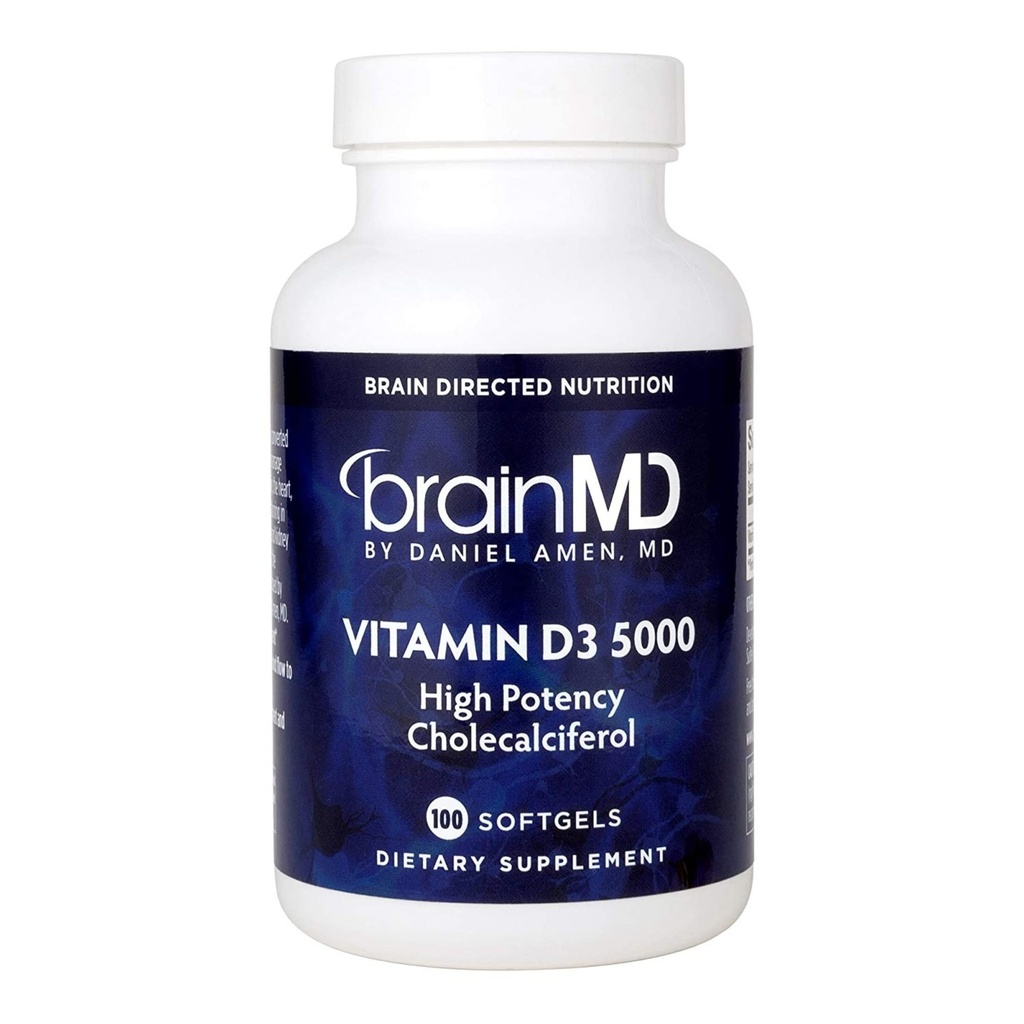Amen 비타민 D3 5000 - 100 Softgels - 높은 Potency Cholecalciferol - 글루텐 무료 - 100 서빙