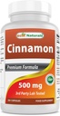 최고의 Naturals Cinnamon 500 mg 250 캡슐 (250 개)