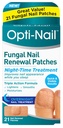 Opti-Nail Fungal Nail Renewal Patches - 21 패치, 나이트 타임 트리트먼트는 수면 동안 네일 외관을 향상시킵니다.