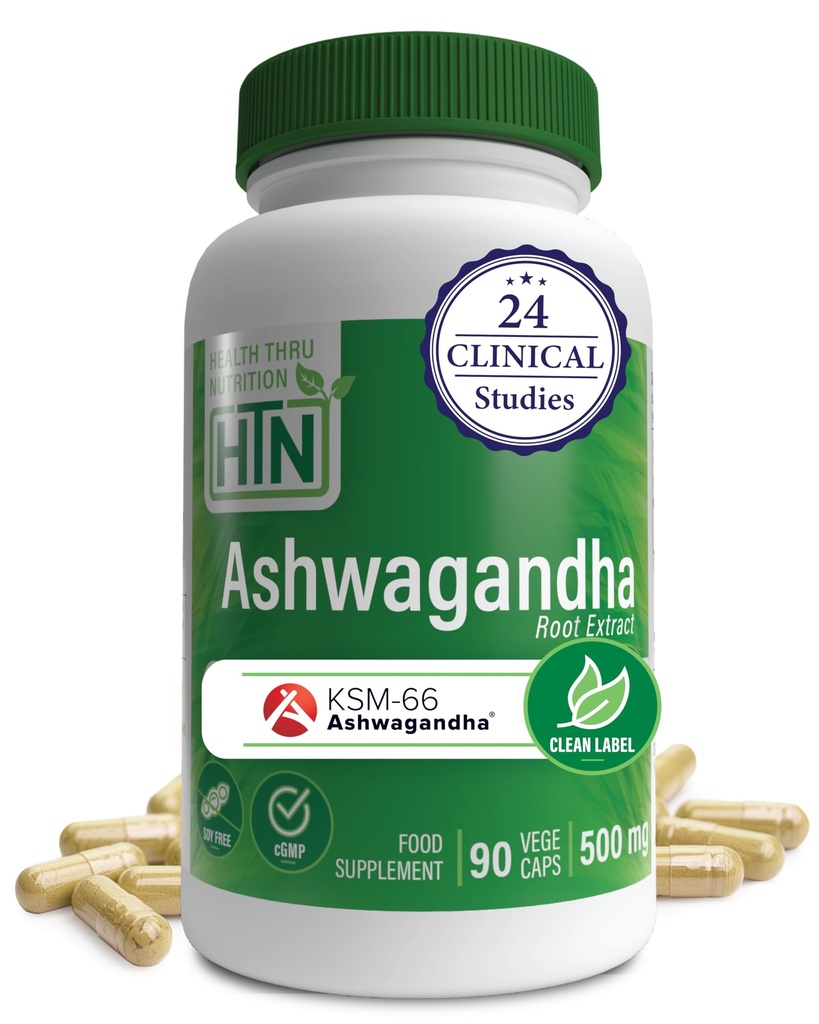 건강 목 영양 Ashwagandha 500mg KSM-66® 90 캡슐 | 스트레스, 계류, 초점 및 에너지 | 임상 입증 및 유기 뿌리 만 Whitania Somnifera 추출 | 비 GMO, 글루텐 & Soy Free