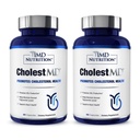 올리브 리프 추출물 1MD 영양 CholestMD, Bergavit, Niacin, 마늘 | 120 캡슐 (2 팩)