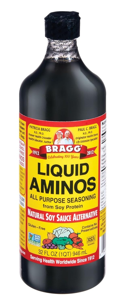 Bragg 아미노산 단백질 농축액, 액체, 32 Ounce (12의 포장)