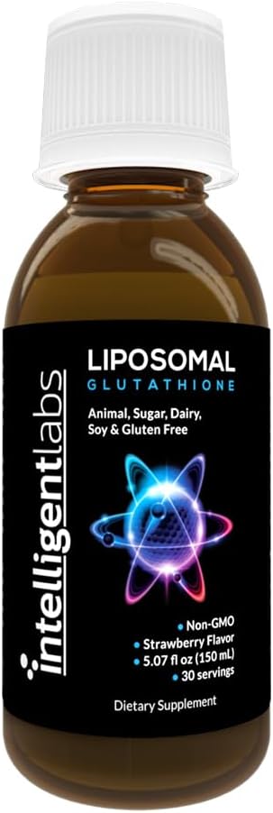 지적인 실험실 Liposomal 글루타티온 - 높게 진보된 산화제, 감소된 Setria, 서빙 액체 보충교재 유기 당 500MG, 30의 서빙