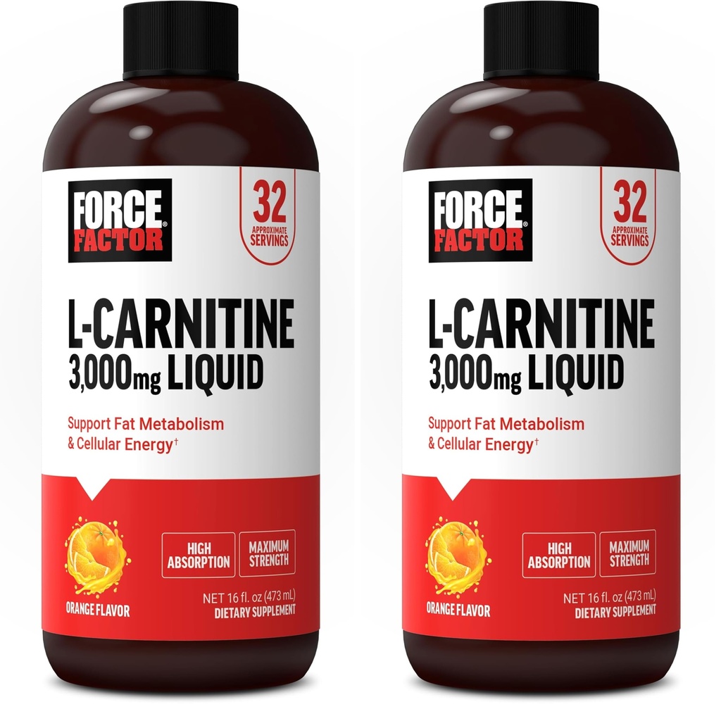 동력 인자 L Carnitine 보충교재, 액체 L 카르니틴 3000 mg는 뚱뚱한 Into 에너지, 지원 근육 회복 및 후원 세포 에너지, 최대 힘, 비 GMO, 주황색 풍미, 16 Oz를 돕기 위하여 mg를 돕습니다.