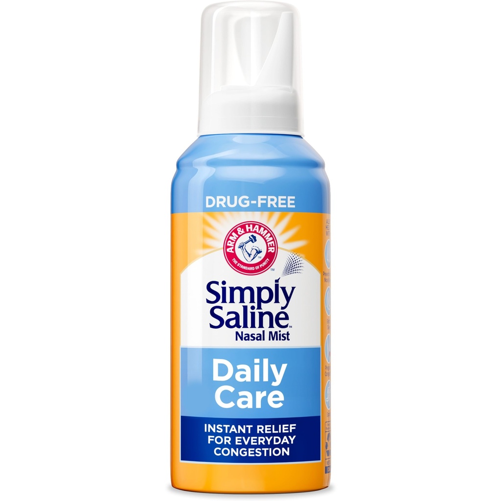 ARM & HAMMER 간단히 말린 나살 케어 매일 미스트 4.5oz – 매일 혼잡을위한 즉각적인 완화 – 한 4.5oz 병 병