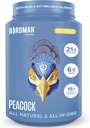 BIRDMAN Peacock Vegan Protein Powder | 마그네슘, 비타민 D, MCT 오일을 사용한 완전 플랜트 교체 쉐이크 | 남자와 여자를 위한 1개의 보충 교재 모두 | 부드러운 질감 | 코코 바닐라 맛