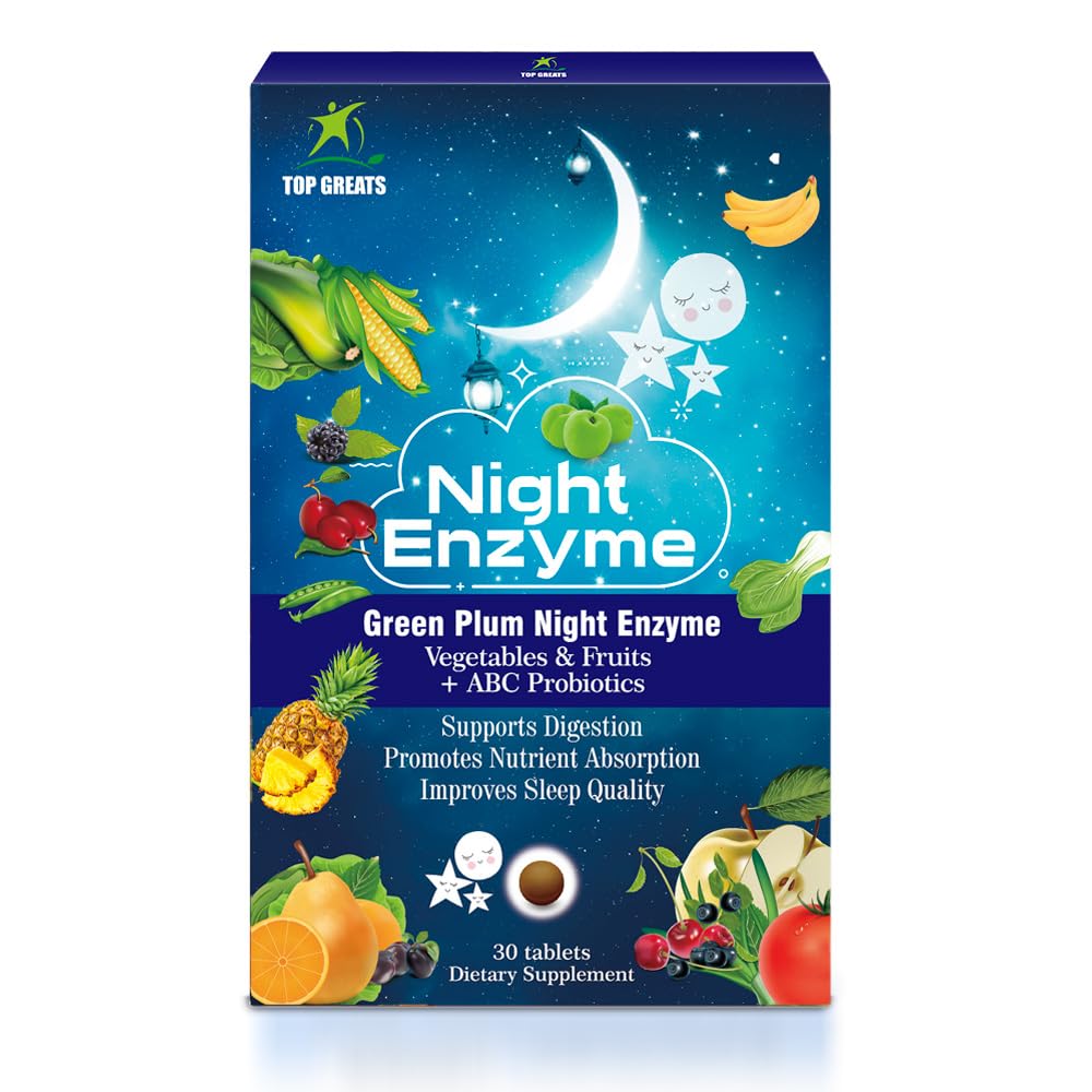 밤 효소, 매일 멀티 소화 효소, 프로 바이오 틱스, 구호 Bloating, 더 나은 수면 품질, 남자와 여자에 대 한, Digestive 건강- 60 정제를 촉진