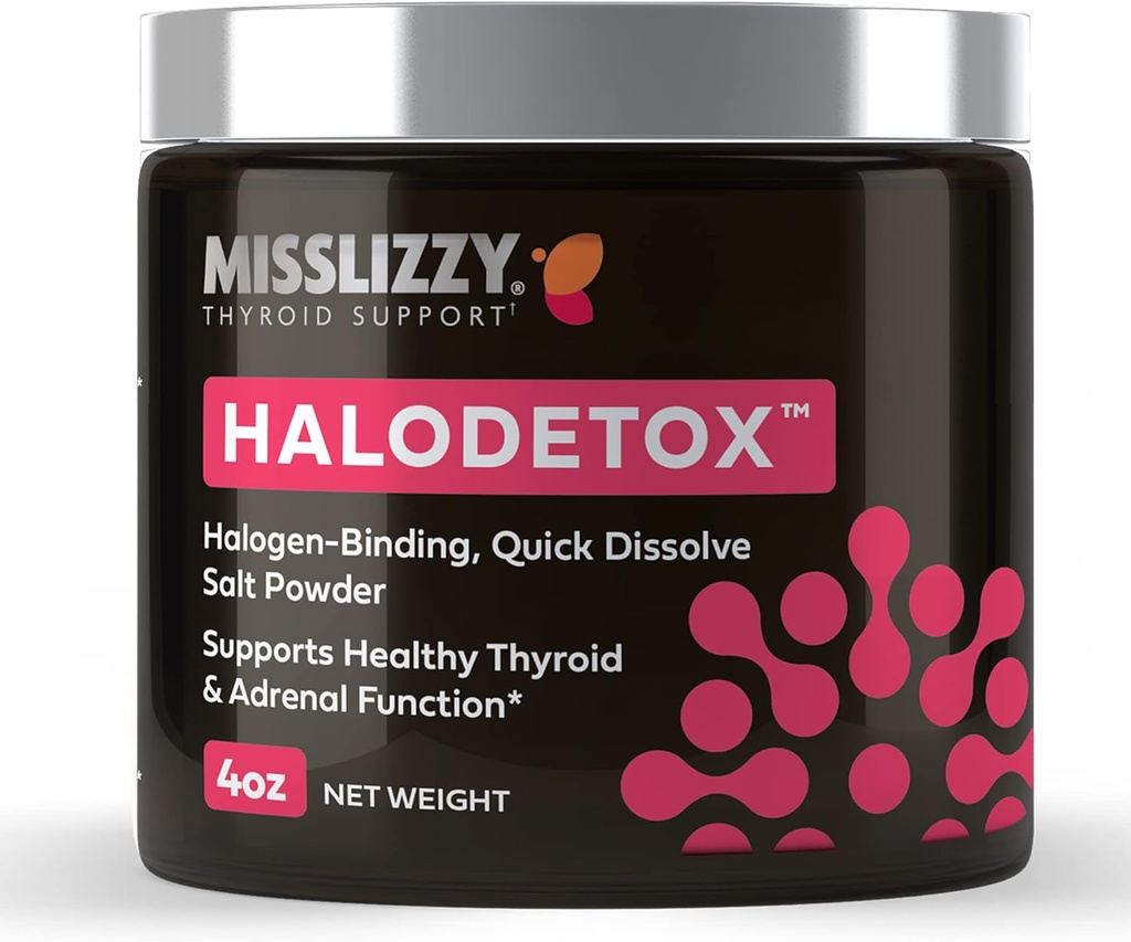 미스 Lizzy HaloDetox - 순수, 80 광물 할로겐 Detox Bromine, 염소, 및 불소, Replenish Electrolytes, & 지원 건강한 Thyroid & Adrenal 기능 - 4oz