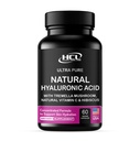 자연적인 Hyaluronic 산 보충교재 5X 비타민 C & Hibiscus를 가진 순수한 Tremella 버섯에서 더 강한 Hydration 알약 - 피부 보충교재 반대로 주름 규정식 캡슐 - 머리 못 비타민