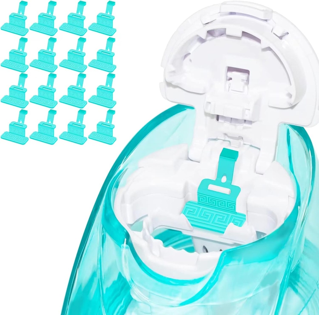 FireAnt Silicone Saline Pods Refills 부속품은 Navage Nasal Care, 16 팩 재사용할 수 있는 실리콘 소금 패드 보충, 쉬운 가동 (Light Blue 16 팩)와 호환이 되는