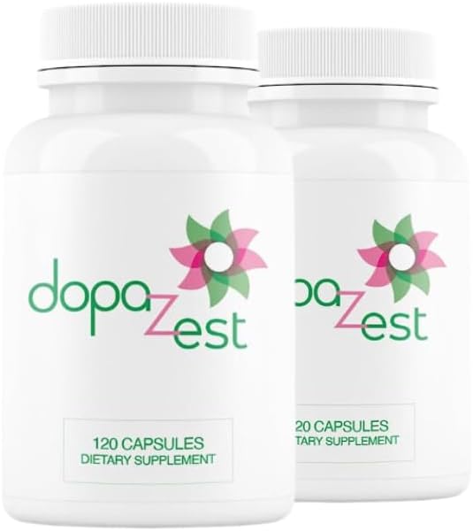 Mental Clarity, Covid Brain 및 Brain Fog*에 대한 DopaZest- 지원. (120 캡슐) 2 팩
