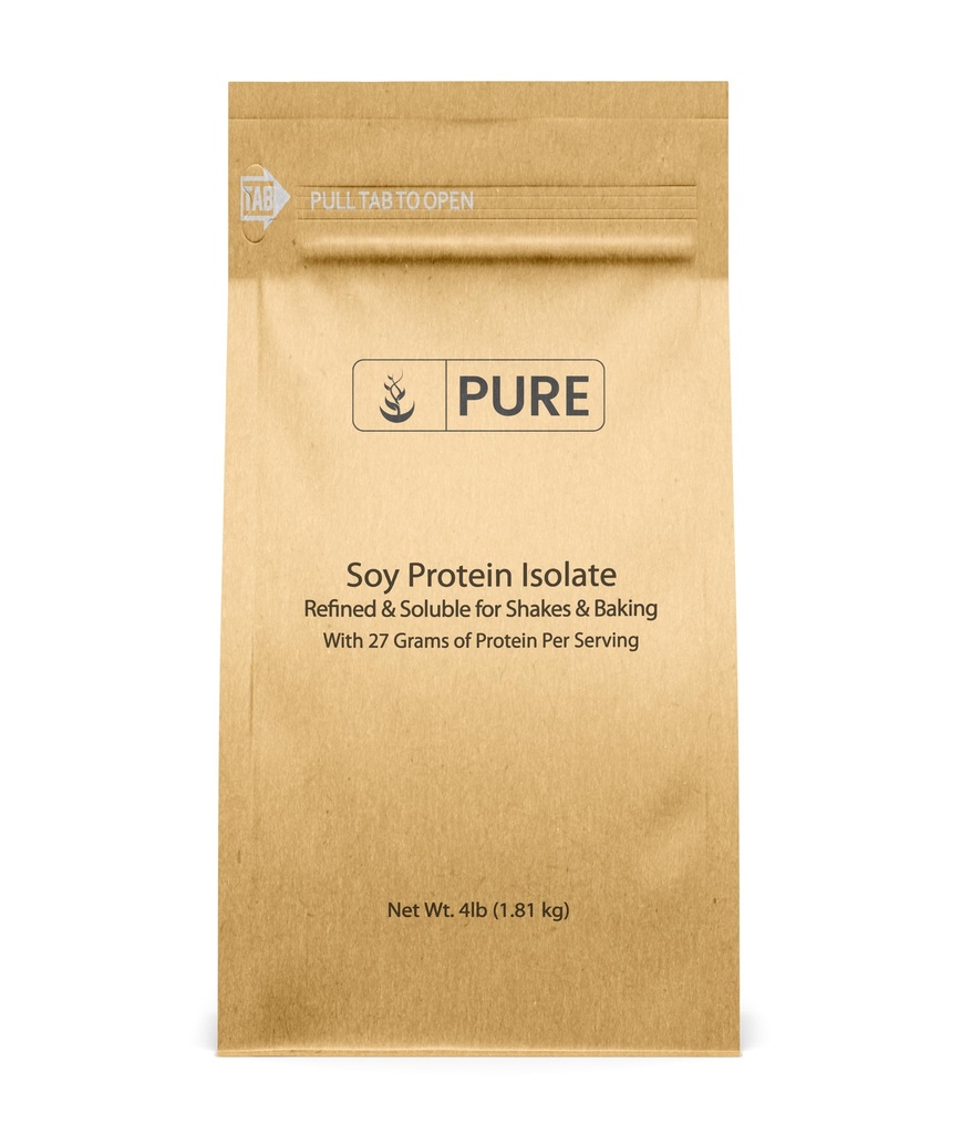 PURE ORIGINAL INGREDIENTS Soy Protein Isolate (4 lb) 항상 순수, 필러 또는 첨가제 없음