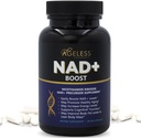 여성 및 남성을위한 연령 NAD + 보충제 | 300mg 니코틴 아미드 리보사이드 염화물 | 노화 방지를위한 다이어트 보충 | 에너지, 초점, 체력, 지방 대사 및인지 기능 지원 – 90 캡슐