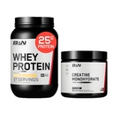 배럴 성능 영양 BPN 크레아틴 Monohydrate & Whey 바닐라 단백질 분말 뭉치