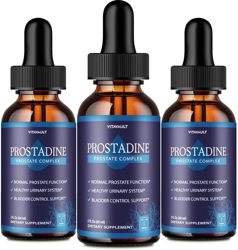 Prostadine, 유력한 전립선 지원 액체 하락, 전혈 웰니스를 위한 높게 돌린 Prostadine, 쉬운 사용 Dropper 모양 (3 팩)