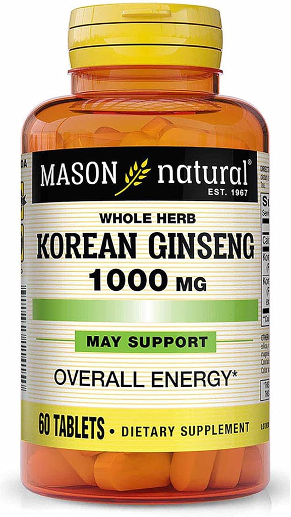 Mason Vitamins Mason 한국 인삼 1000mg 정제