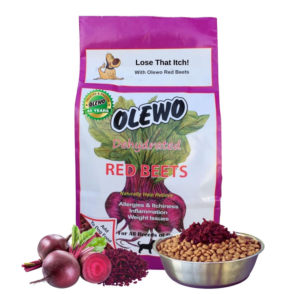 Olewo Original Red Beets for Dogs – Dogs, Dog Food Topper, Immune, Cleansing, Skin & Coat Support, Dehydrated Whole Food Dog Multivitamin, Dogs, 1 lb 용 섬유
