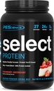 PEScience Select Protein Powder, Whey and Casein Blend, 여성과 남성, 낮은 칼로리, 낮은 차브, Keto Friendly, 글루텐 무료, Strawberry Cheesecake, 27 서빙