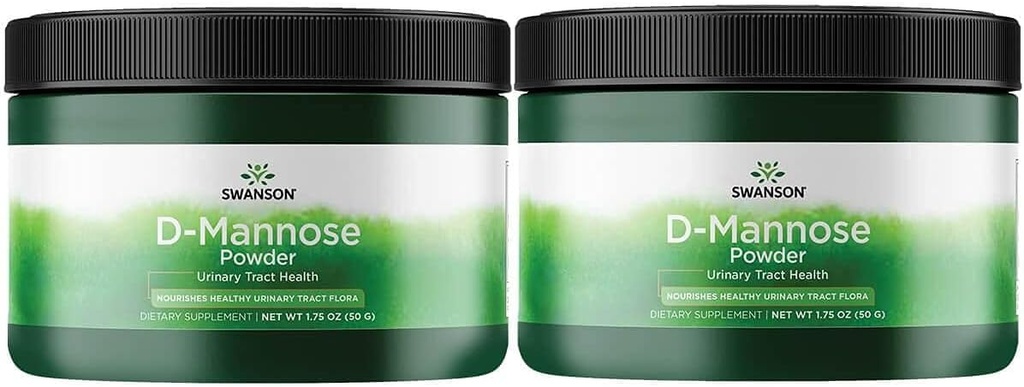 Swanson D-Mannose 분말 1.75 Ounce (50 g) Pwdr (2 팩)