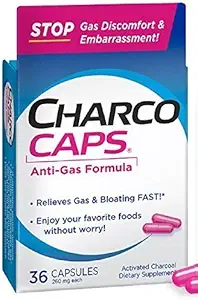 활성화된 목탄 260 mg 캡슐 36 CP - 팩 및 SAVE 구매 (팩 2)